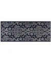 NICOLE MILLER ROSEWOOD ELLIE 4A-OLRW02-382 NAVY AND GRAY 2'X4'11 RUNNER RUG