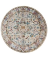 NICOLE MILLER PARLIN AMARA 8R-M656A-451 GRAY 7'10" X 7'10" ROUND RUG