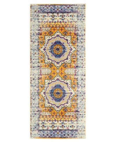 Amer Rugs Manhattan Man-33 Ivory 2'6" X 6' Runner Rug In Ivory/cream