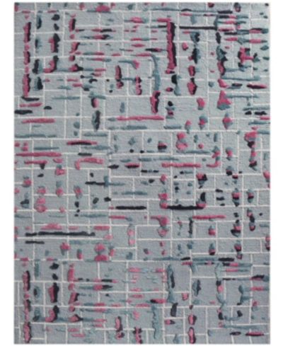 Amer Rugs Perla Prl-21 Pink 2' X 3' Area Rug In Gray/pink