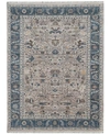 Amer Rugs Arcadia Arc-4 Beige/navy 5' X 7'8" Area Rug In Beige/navy