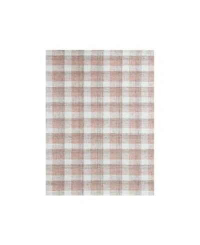 Amer Rugs Tartan Tra-14 Rose 9' X 13' Area Rug In Pink