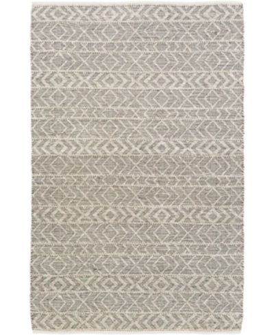 Surya Ingrid Ing-2000 Black 3' X 12' Runner Area Rug In Gray