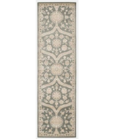 Nourison Luminance Lum04 Gray 2'3" X 8' Runner Rug