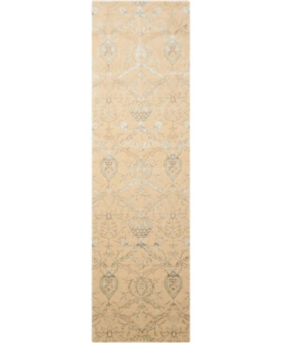 Nourison Luminance Lum07 Cream 2'3" X 8' Runner Rug