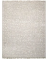 Nourison Elan Eln03 Silver 5'6" X 8' Area Rug In Silver