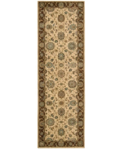 Nourison Living Treasures Li05 Beige 2'6" X 8' Runner Rug