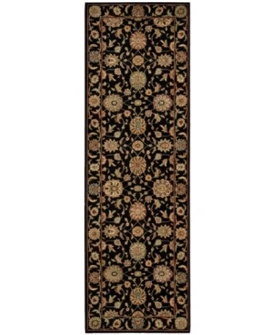 Nourison Living Treasures Li05 Black 2'6" X 8' Runner Rug