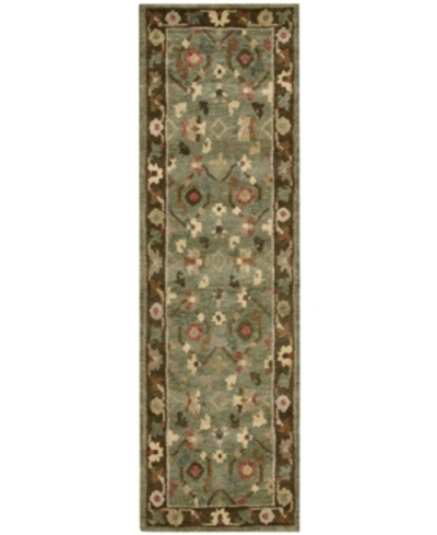 Nourison Tahoe Ta10 Green 2'3" X 8' Runner Rug