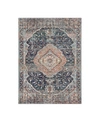 Karastan Soiree Solace Indigo 5'3" X 7'10" Area Rug In Indigo