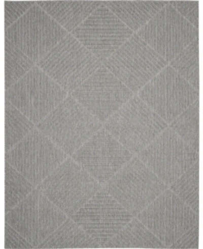 Nourison Cozumel Czm05 Silver 7'10" X 9'10" Outdoor Area Rug