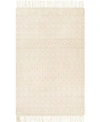Surya Farmhouse Tassels Fts-2305 White 5' X 7'6" Area Rug In White
