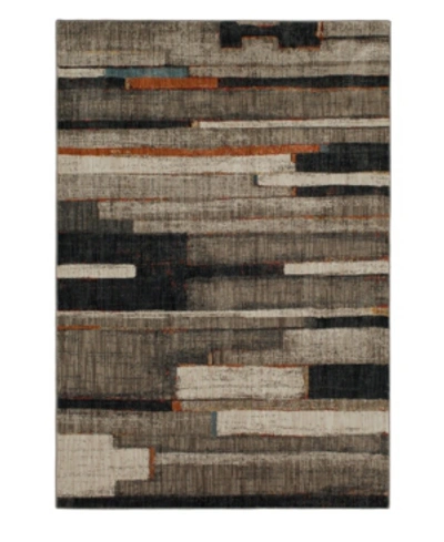 Karastan Elements Compose Charcoal 5'3" X 7'10" Area Rug