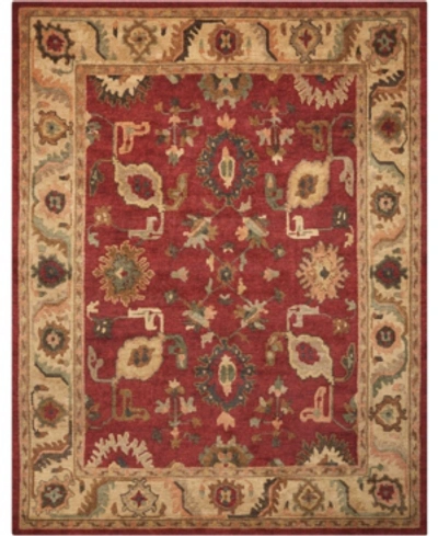 Nourison Tahoe Ta08 Red 3'9" X 5'9" Area Rug