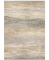 PALMETTO LIVING RIVERSTONE DISTANT MEADOW BAY BEIGE 6'7" X 9'6" AREA RUG
