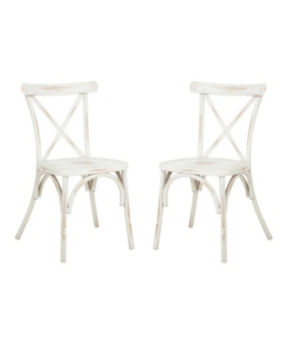 Safavieh Elia Outdoor Stackable Chair In Distressed