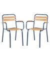 Safavieh Rayton Stackable Chair In Navy