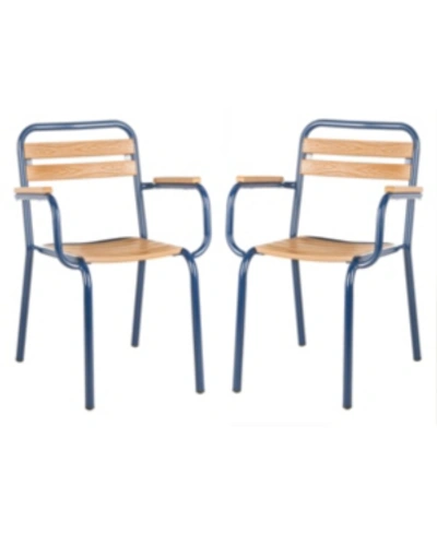 Safavieh Rayton Stackable Chair In Navy