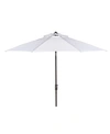 Safavieh Up Resistant Ortega 9ft Auto Tilt Crank Umbrella In White