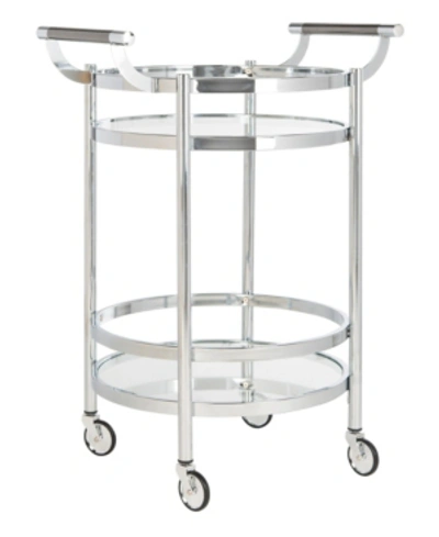 Safavieh Sienna Bar Cart In Chrome