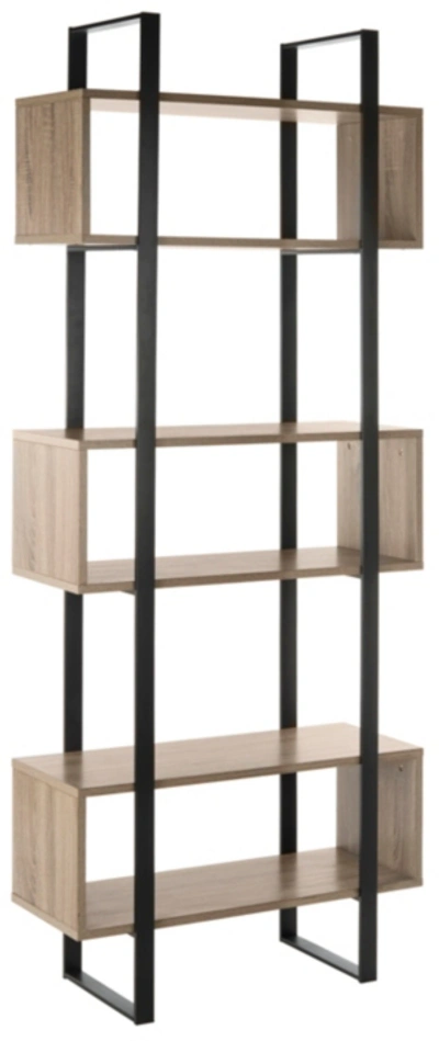 Safavieh Terrence Retro Mid Century Wood Etagere In Oak