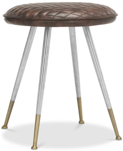 Safavieh Payen Stool In Dark Brown