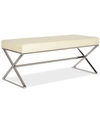 Safavieh Maran Faux Leather Bench In White