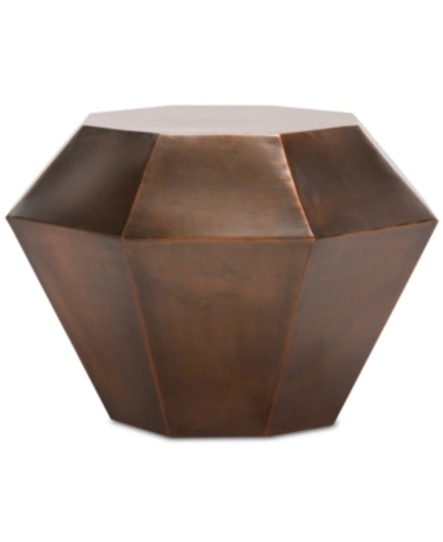 Safavieh Grace Diamond Accent Table In Antique Copper