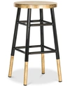 Safavieh Leeber Counter Stool In Black