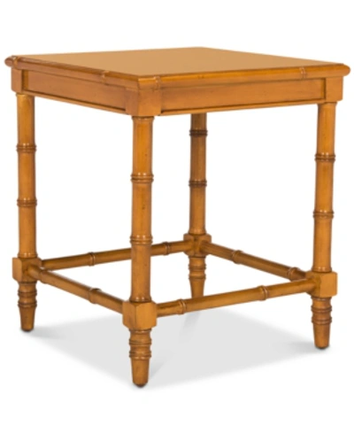 Safavieh Liviah Coastal 22in Bamboo Accent Table In Honey Natural