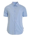 ARMANI COLLEZIONI SHORT SLEEVED SHIRT IN LIGHT BLUE