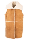 FAY LONG waistcoat IN CAMEL colour