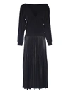 GIVENCHY DRESS WITH PLEATED SKIRT IN BLACK