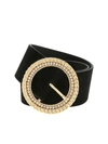 PINKO PINKO GOLDEN BUCKLE BELT IN GOLD