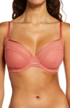 Chantelle Lingerie Chantelle Intimates Unlined Plunge Underwire Bra In Desert Rose