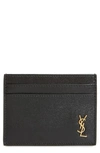 SAINT LAURENT YSL MONOGRAM LEATHER CARD CASE,63526202G0J