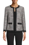 ANNE KLEIN FRAMED TWEED JACKET,10783864