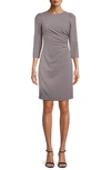 ANNE KLEIN SIDE RUCHED SHEATH DRESS,10783216