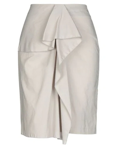 L'autre Chose Midi Skirts In Grey