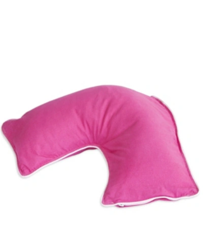 The Pillow Bar Down Alternative Jetsetter Mini Pillow With Cover In Fuchsia