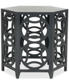 Safavieh Natanya Side Table In Charcoal Grey