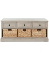 Safavieh Rosewind 3 Drawer Storage Unit In Vintage Grey