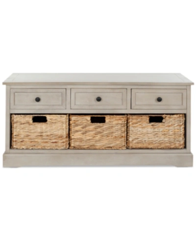 Safavieh Rosewind 3 Drawer Storage Unit In Grey