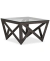 Safavieh Radley Glass Top Coffee Table In Dark Grey