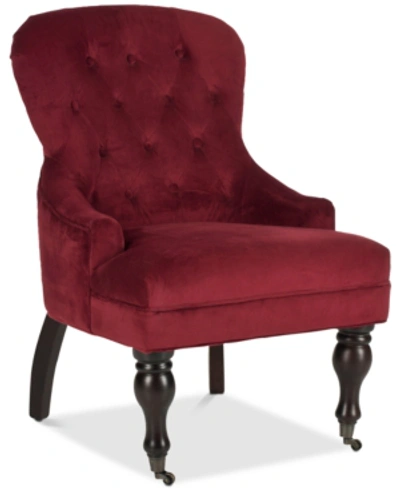 Safavieh Alyna Arm Chair In Merlot