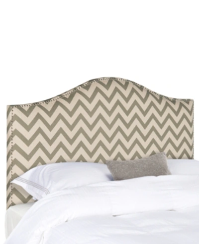 Safavieh Joliet Full Headboard In Grey Chevron