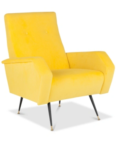 Safavieh Montay Accent Chair In Yellow