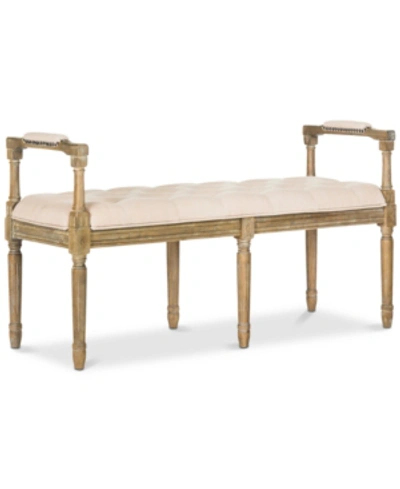 Safavieh Keynan Bench In Beige