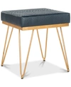 Safavieh Adnan Square Bench In Blue