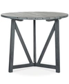 Safavieh Gaymore Outdoor Round Side Table In Grey